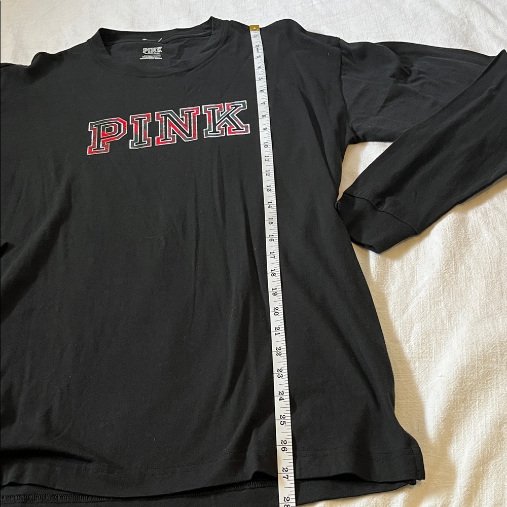 PINK Victoria's Secret Black Long Sleeve Tee - Picture 5 of 6